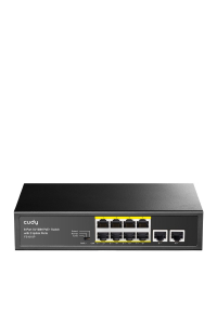 Obrázok pre Cudy FS1010P síťový přepínač Fast Ethernet (10/100) Podpora napájení po Ethernetu (PoE) Černá