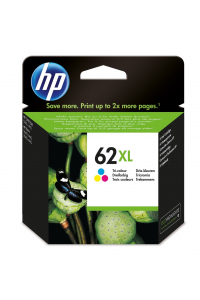 Obrázok pre HP 62XL Tříbarevná originální inkoustová kazeta s vysokou výtěžností