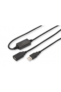 Obrázok pre Digitus DA-73101 USB kabel 15 m USB 2.0 USB A Černá