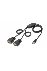 Obrázok pre Digitus DA-70158 sériový kabel Černá 1,5 m USB Typ-A DB-9