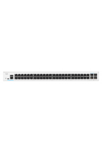 Obrázok pre Cisco CBS350-48T-4X-EU síťový přepínač Řízený L2/L3 Gigabit Ethernet (10/100/1000) Stříbrná