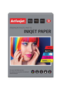Activejet AP4-125M100 matný papír (A4; 100 listů) Obrázok pre Activejet AP4-125M100 matný papír (A4; 100 listů)