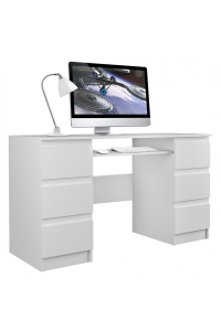 Obrázok pre Topeshop KUBA BIEL MAT počítačový stolek Bílá