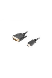 Obrázok pre Lanberg CA-HDDV-20CU-0018-BK adaptér k video kabelům 1,8 m HDMI Typ A (standardní) DVI-D Černá