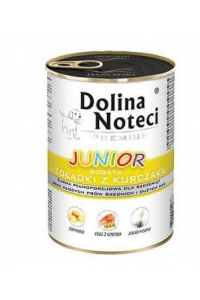 Obrázok pre DOLINA NOTECI Premium Junior bohaté na kuřecí žaludky - vlhké krmivo pro štěňata středních a velkých plemen - 400 g