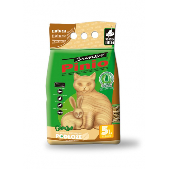 Obrázok pre Certech Stelivo Super Pinio Natural 5 l - Dřevěné stelivo pro kočky