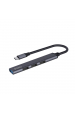 Obrázok pre SAVIO AK-71 USB-C hub - 3 x USB-A 2.0, 1 x USB-A 3.0, 4 v 1, 5 Gb/s