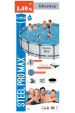 Obrázok pre Bestway Steel Pro 56462 nadzemní bazén Rámový bazén Kulatý 23062 l Modrá